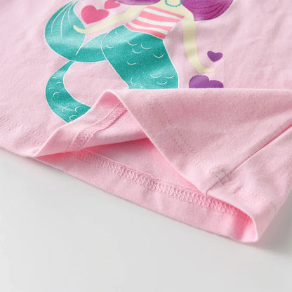 Girls Mermaid Shorts & T-Shirt Set (Age 3-12YRS)