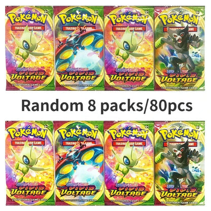 40/80PCS Pokemon Cards Deck Box Pikachu Toys