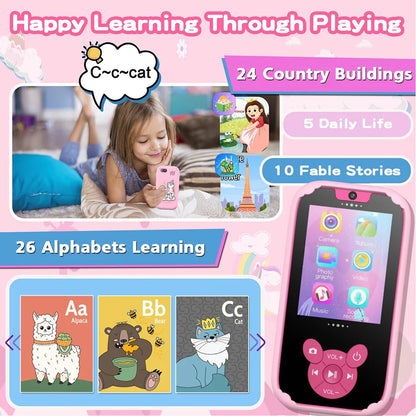 Kids Smart Phone Dual Camera Music Player Toy