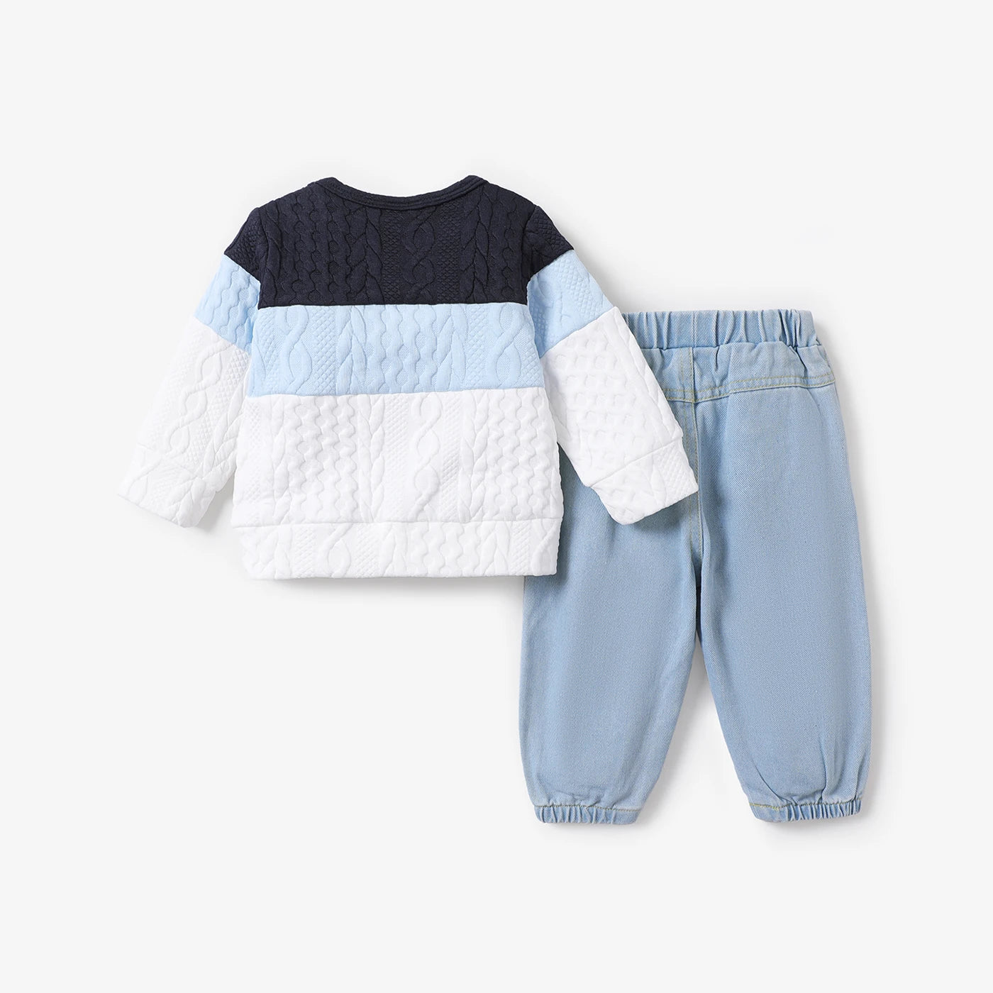 Baby Boys Jumper & Ripped Jeans Set (Age 3M-24M)