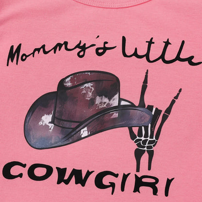 Girls Pink Cowgirl Top & Trousers Set (Age 24M-6YRS)