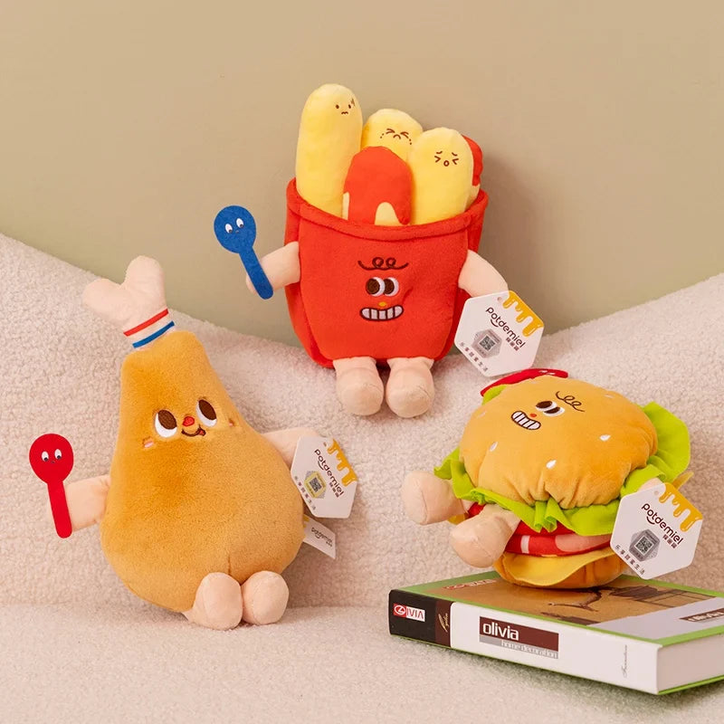 Plush Fast Food & Bread Stuffed Toy