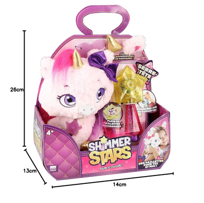 Shimmer Stars Plush Pet You Can Decorate Bubble Pink Pet