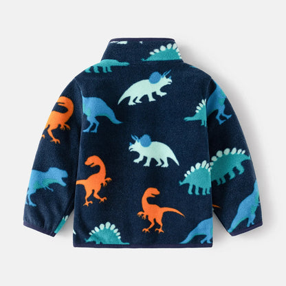 Boys Dinosaur Fleece Jacket (Age 18M-6YRS)