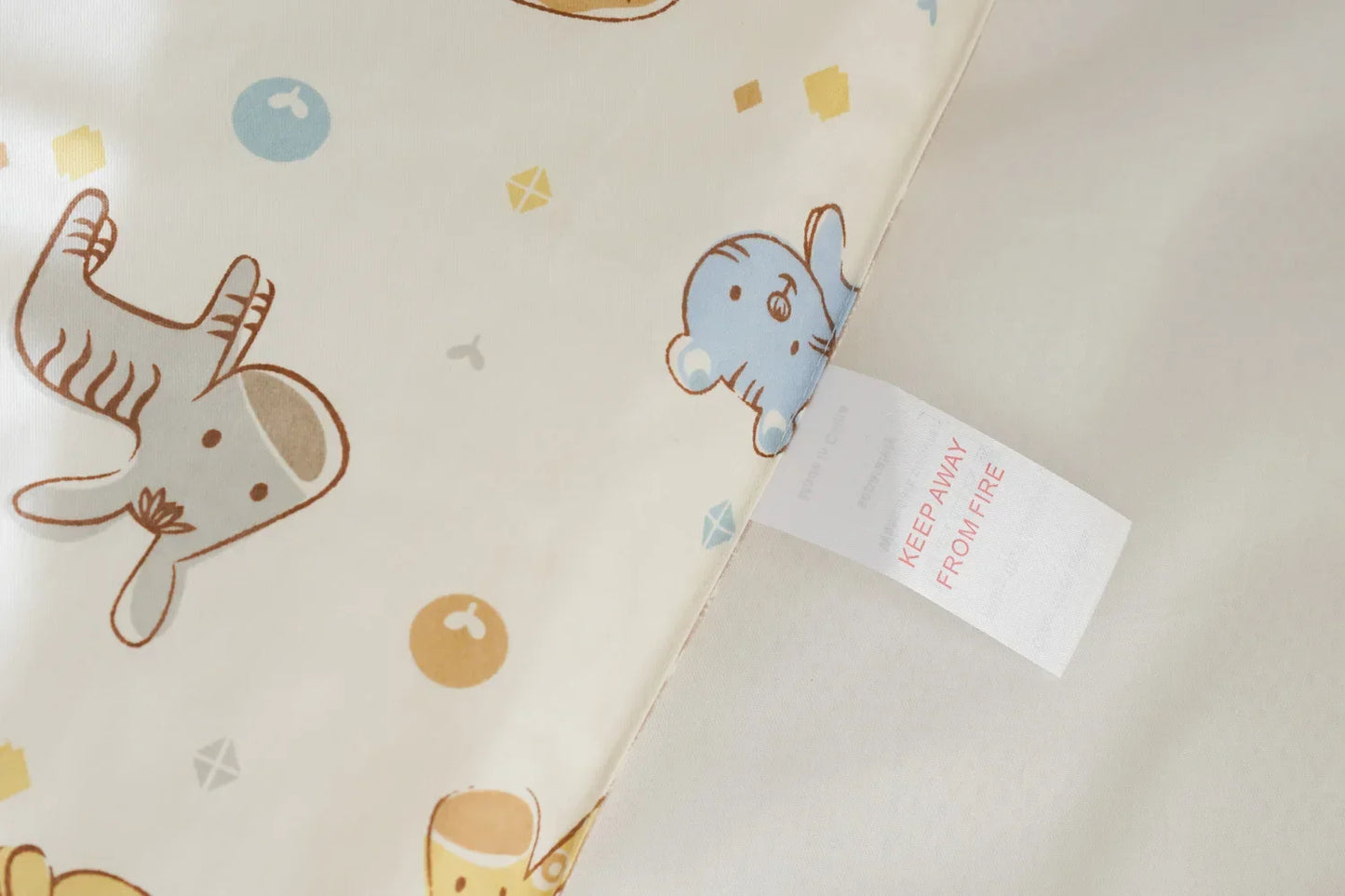 Cartoon Cotton Baby Crib Bumper