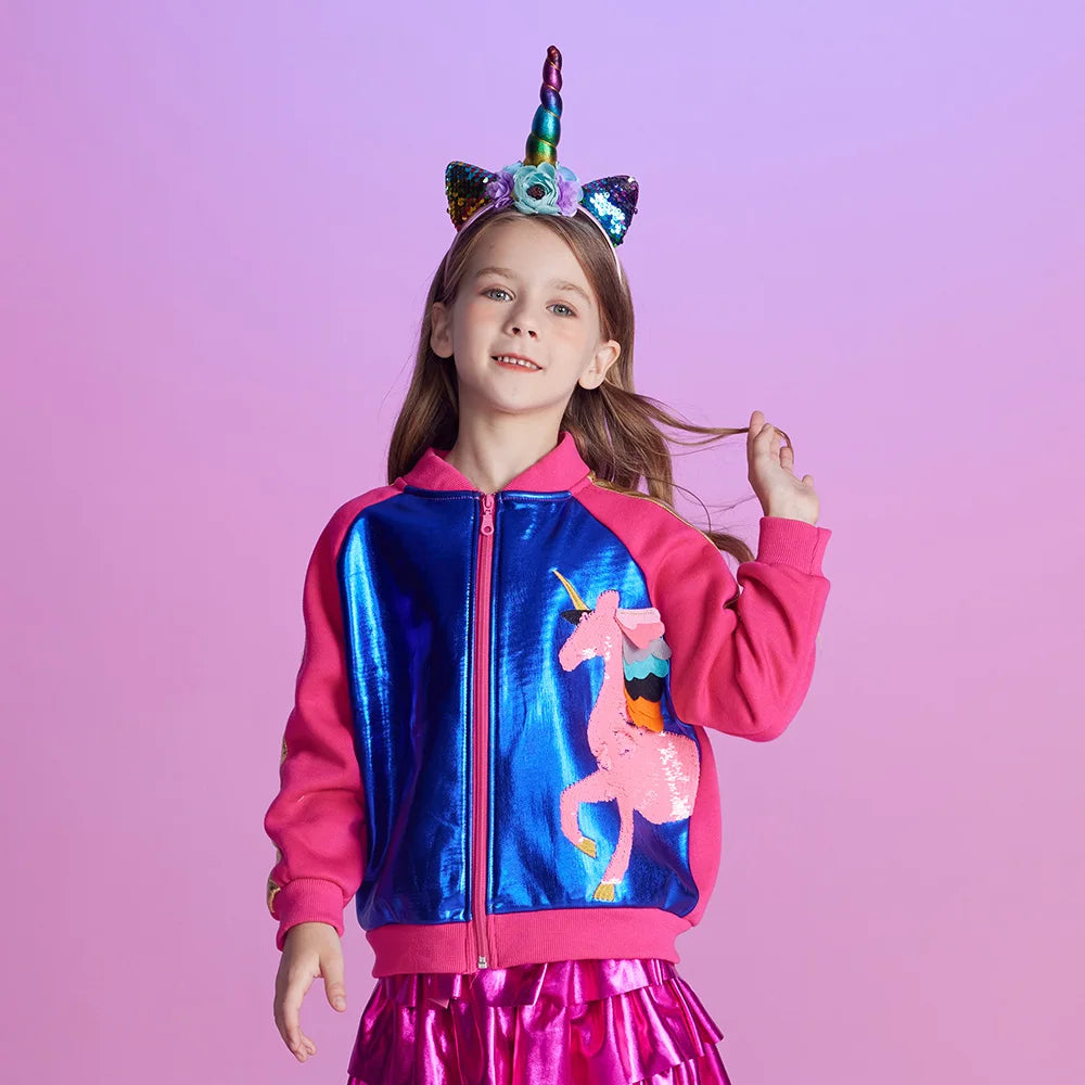 Girls Sequin Unicorn Jacket (3-12YRS)