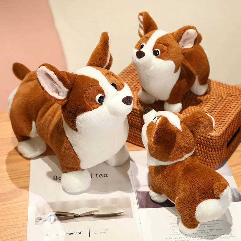 Plush Corgi Dog Stuffed Toy 23-45cm