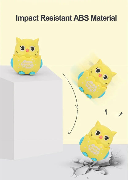 Happy Owl Wind Up Interactive Owl Shaped Mechanical Sliding Toy