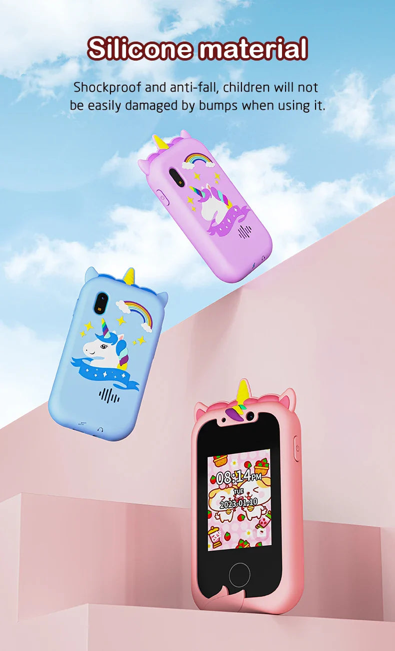 Children Unicorn Camera Phone With 512mb TF Card