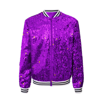 Girls Sequin Baseball Jacket (Age 6-14YRS)