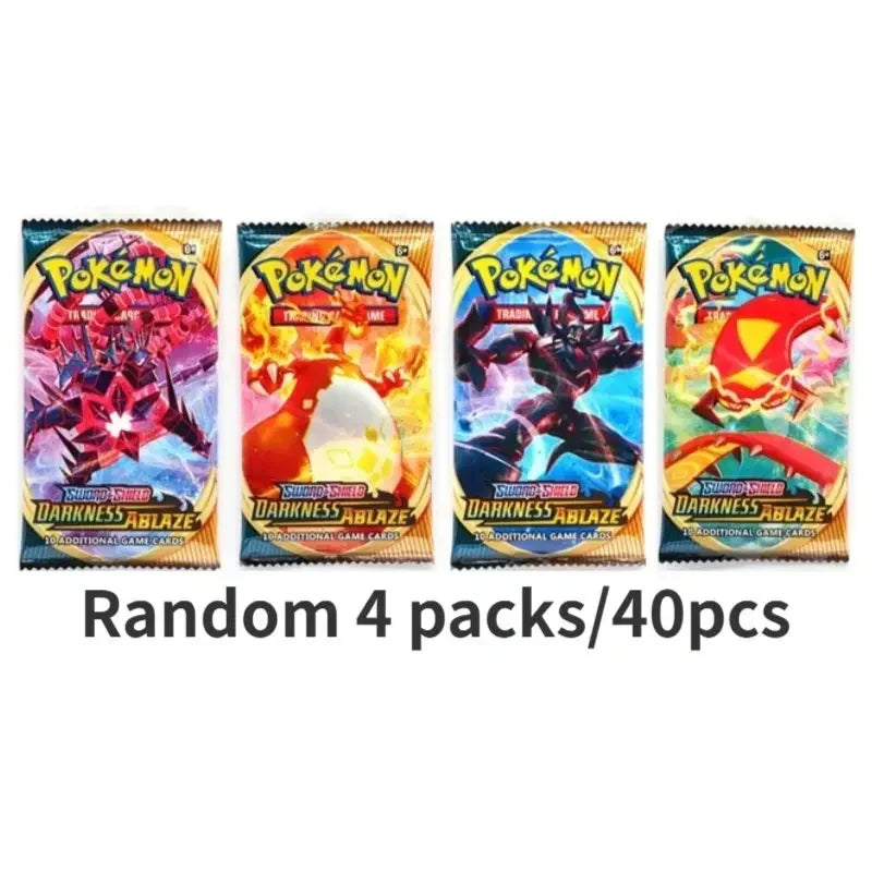 40/80PCS Pokemon Cards Deck Box Pikachu Toys