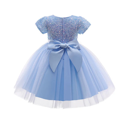 Girls Sequin Tulle Prom Dress (Age 3-8YRS)