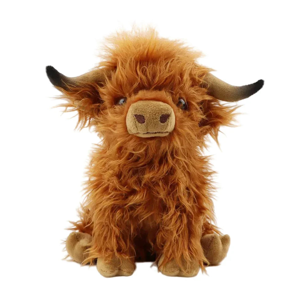 Stuffed Scottish Highland Cow Plush Toy - 25cm