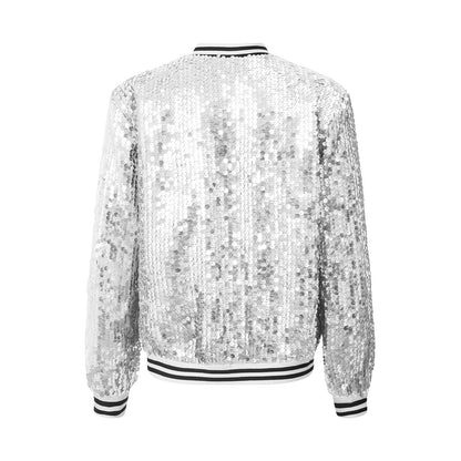 Girls Sequin Baseball Jacket (Age 6-14YRS)