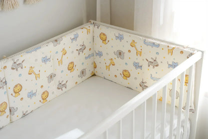 Cartoon Cotton Baby Crib Bumper