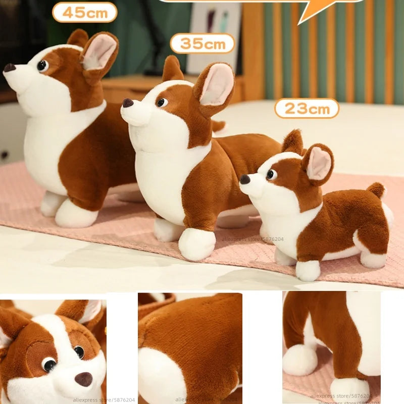 Plush Corgi Dog Stuffed Toy 23-45cm