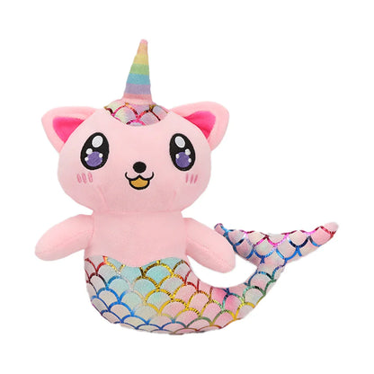 Plush Mermaid Cat Stuffed Toy - 28cm