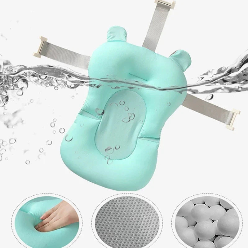 Portable Baby Bath Pad Adjustable Support Seat