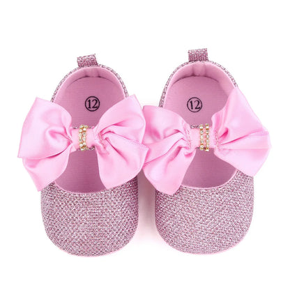 Baby Girls Rhinestone Embellished Shoes (Age Newborn-18M)