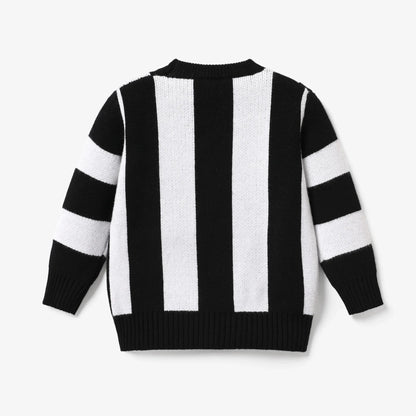 Boys Football Stripe Knit Sweater (Age 24M-6 YRS)