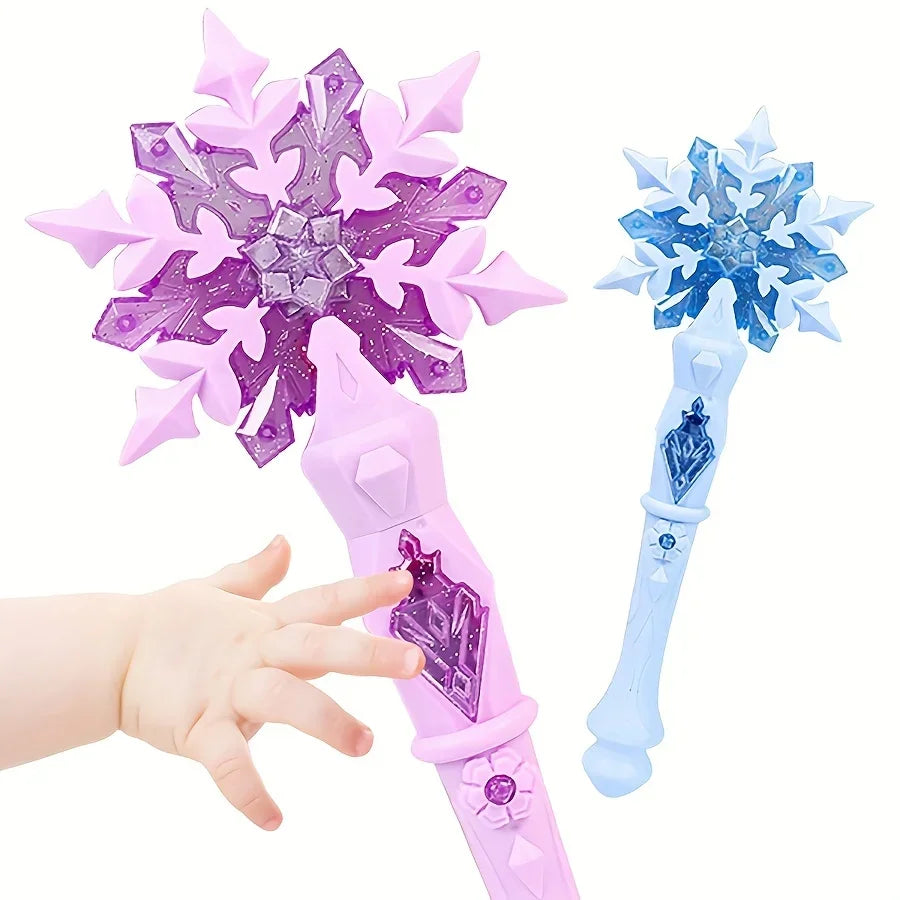 Princess Snowflake Glowing Magic Wand Toy