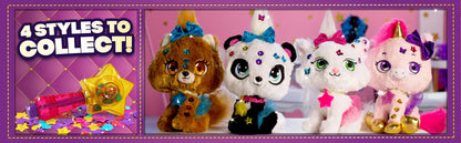 Shimmer Stars Plush Pet You Can Decorate Bubble Pink Pet