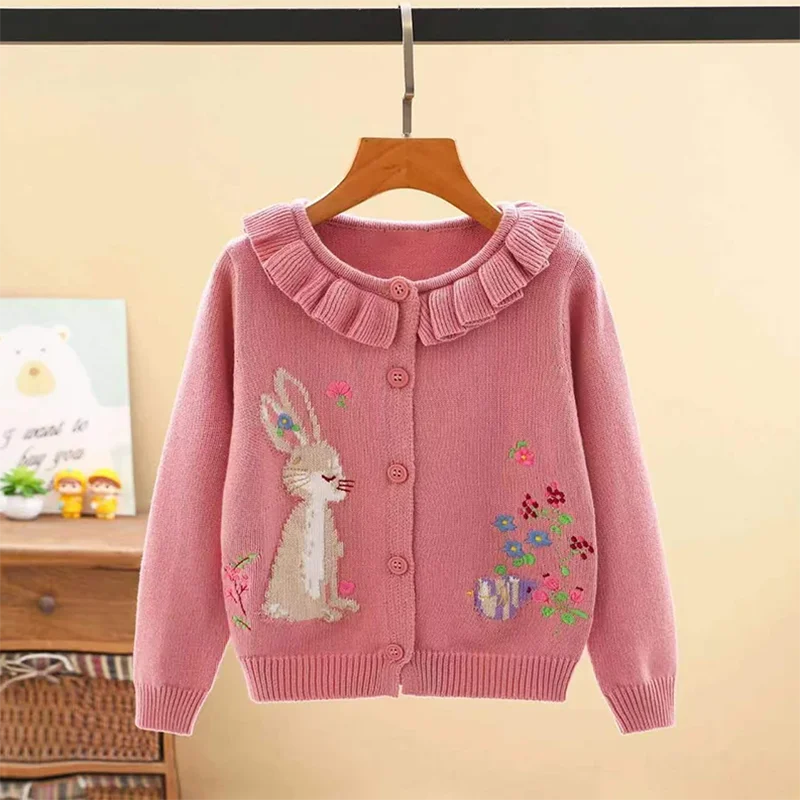 Girls Bunny Rabbit Cardigan (Age 24M-7YRS)