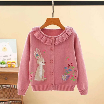 Girls Bunny Rabbit Cardigan (Age 24M-7YRS)