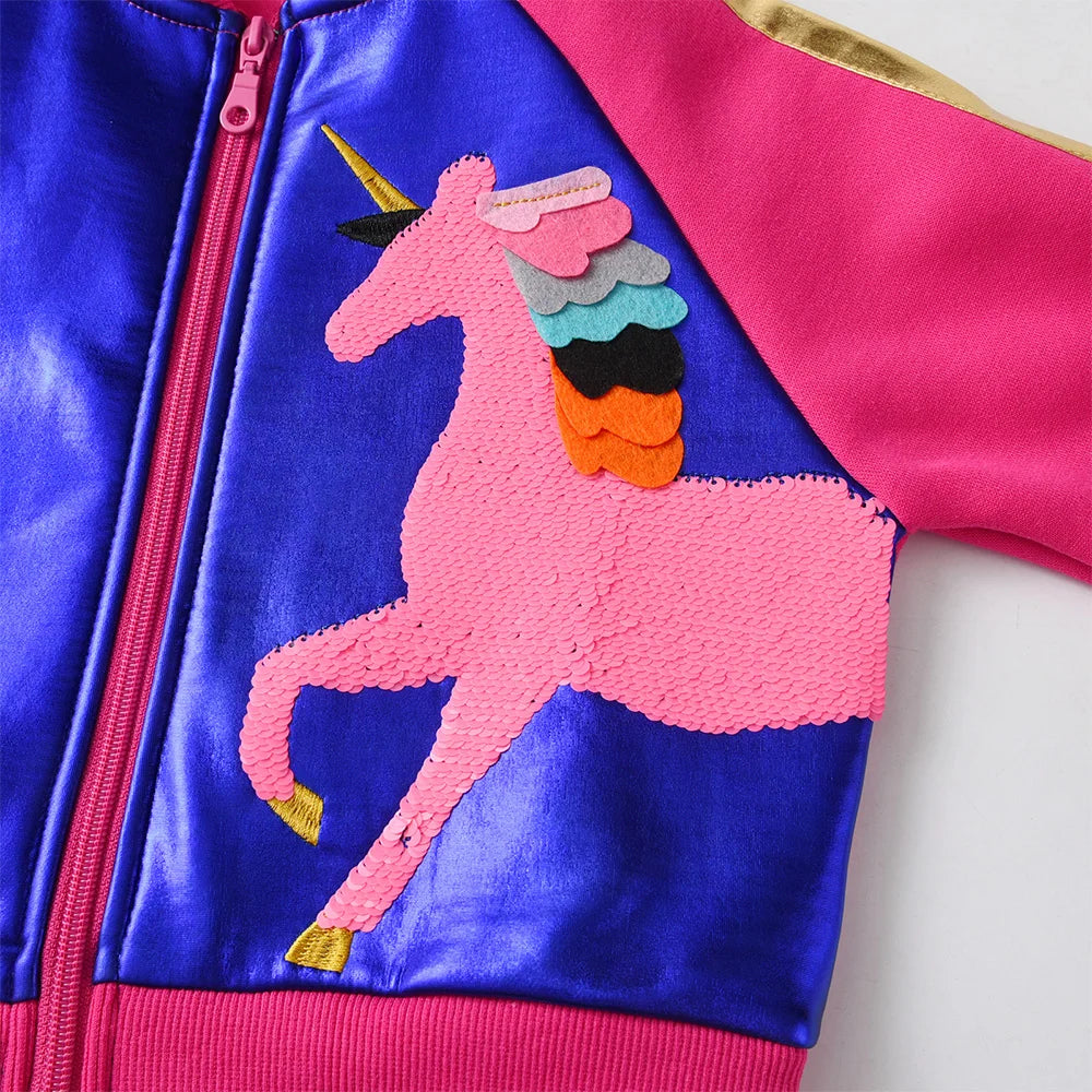 Girls Sequin Unicorn Jacket (3-12YRS)