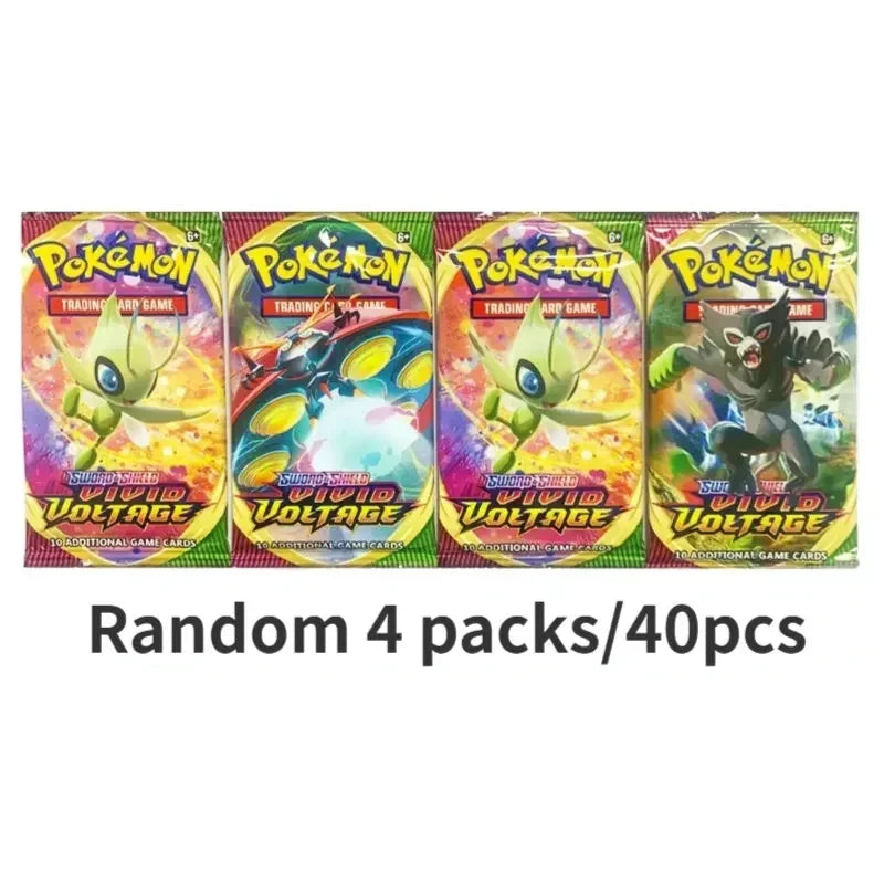 40/80PCS Pokemon Cards Deck Box Pikachu Toys