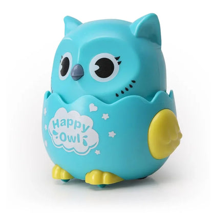 Happy Owl Wind Up Interactive Owl Shaped Mechanical Sliding Toy