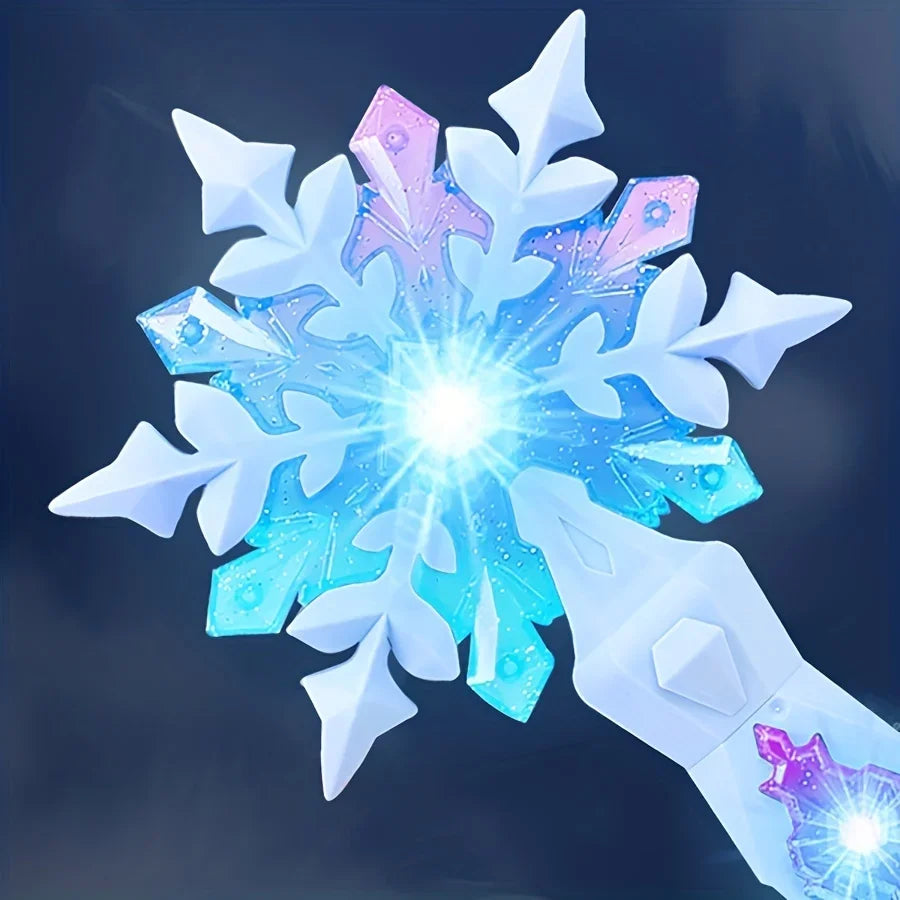 Princess Snowflake Glowing Magic Wand Toy