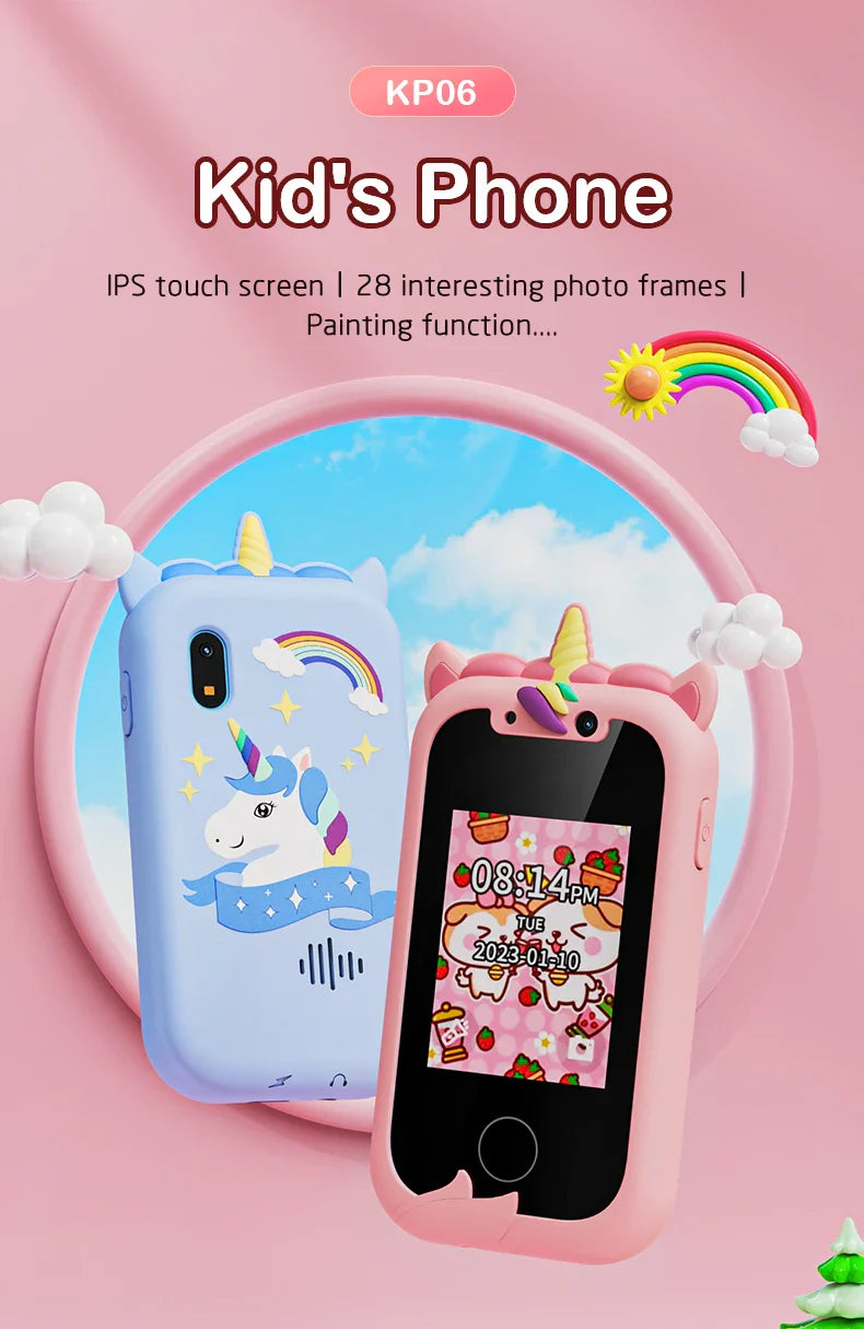 Children Unicorn Camera Phone With 512mb TF Card