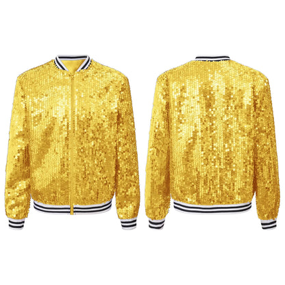 Girls Sequin Baseball Jacket (Age 6-14YRS)