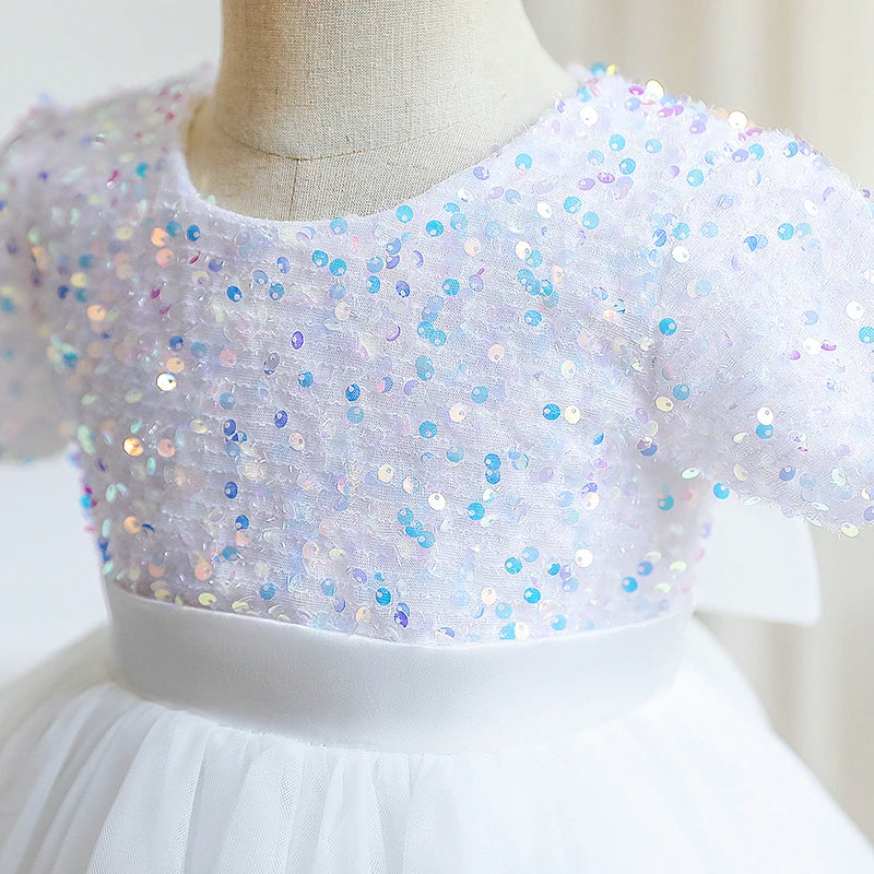 Girls Sequin Tulle Prom Dress (Age 3-8YRS)