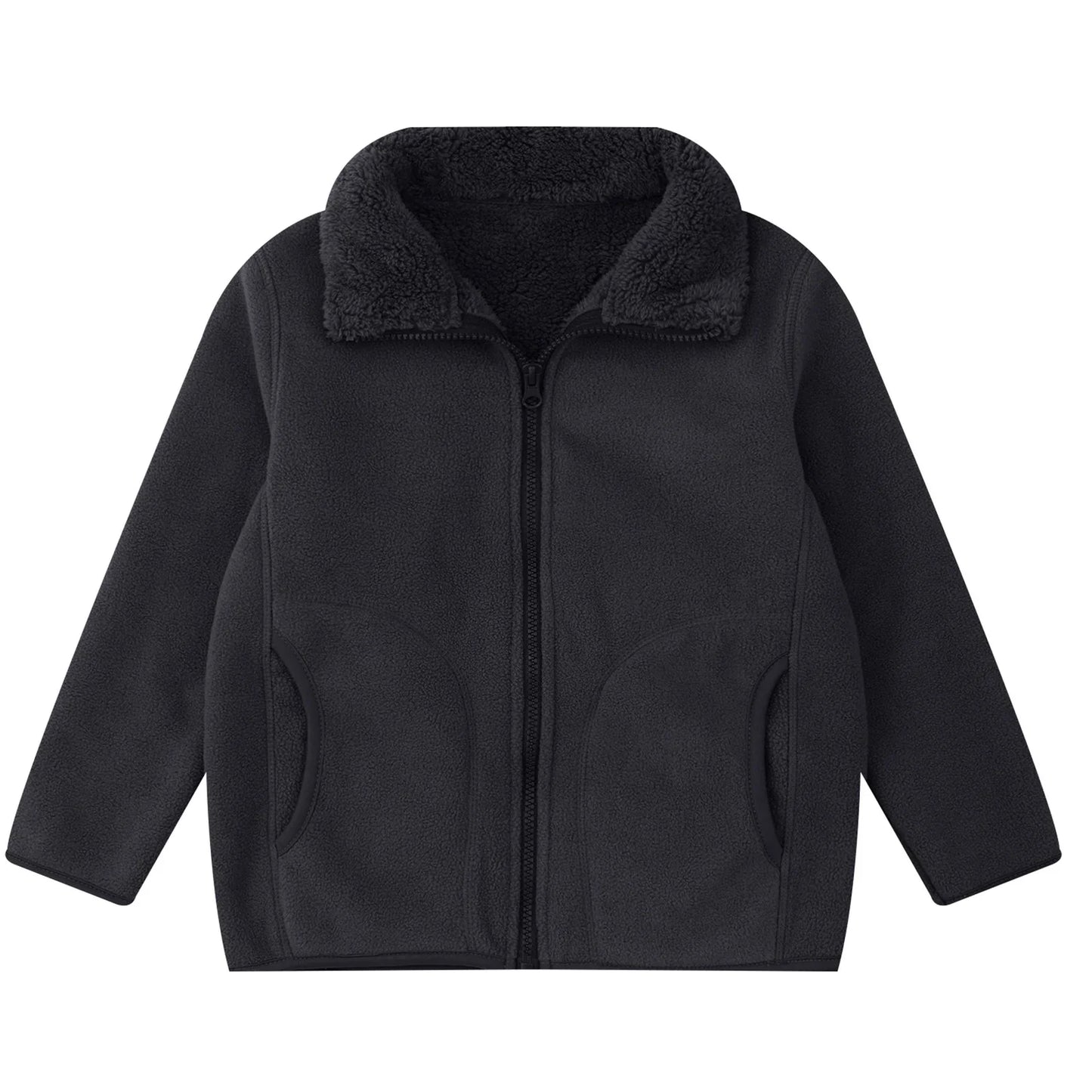 Girls / Boys Fleece Sherpa Jacket (Age 3-16YRS)