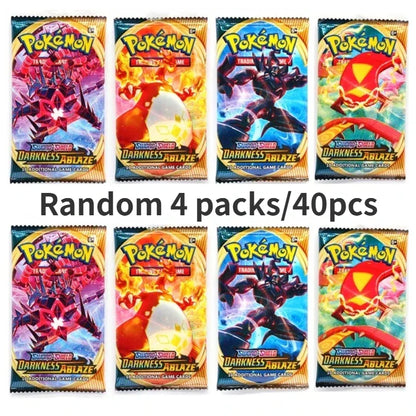 40/80PCS Pokemon Cards Deck Box Pikachu Toys