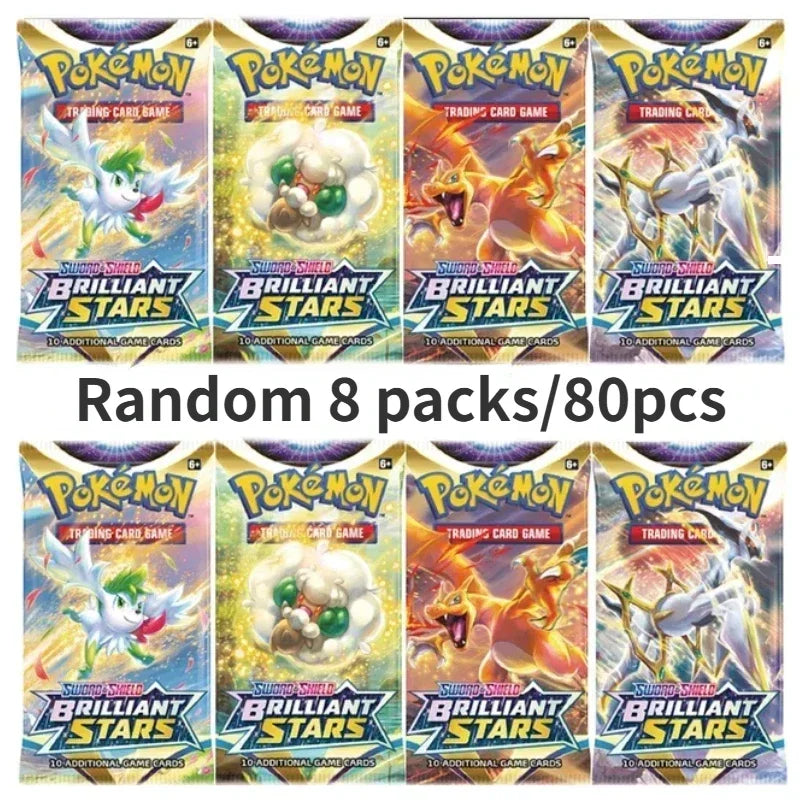 40/80PCS Pokemon Cards Deck Box Pikachu Toys