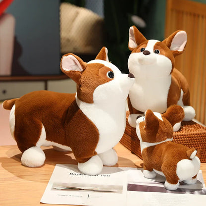 Plush Corgi Dog Stuffed Toy 23-45cm