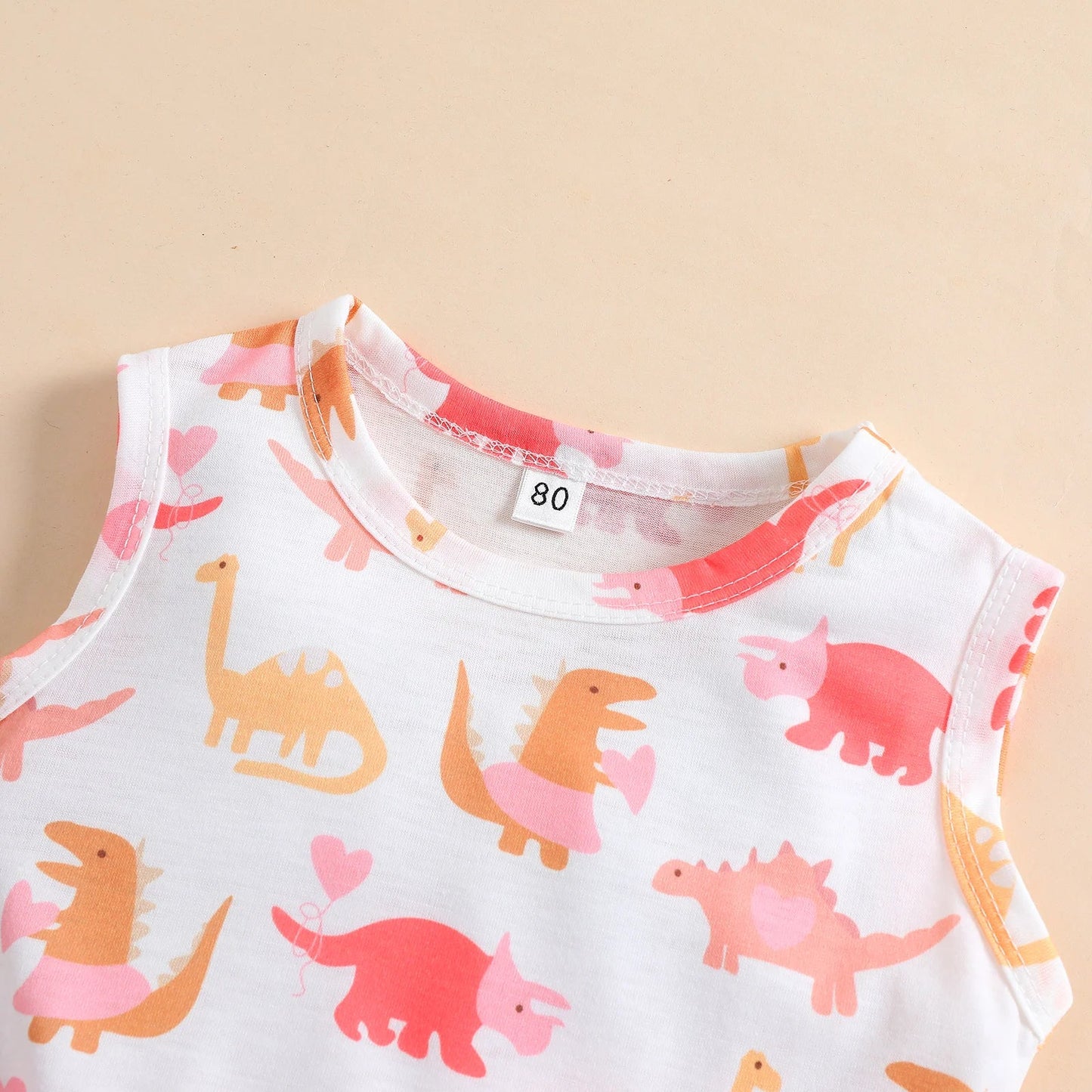 Girls Dinosaur Print Dress (Age 9M-6YRS)