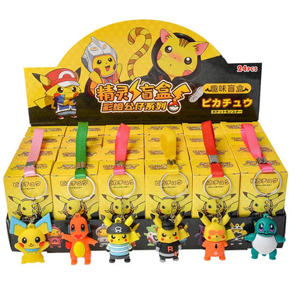 24Pcs Pokemon Blind Box Keychain Anime Figure Toys