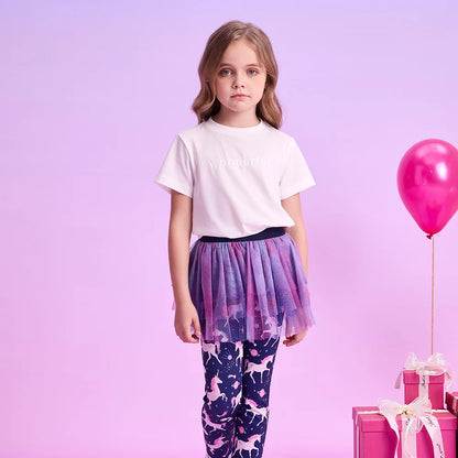 Girls Unicorn Leggings Skirt (Age 3-12YRS)