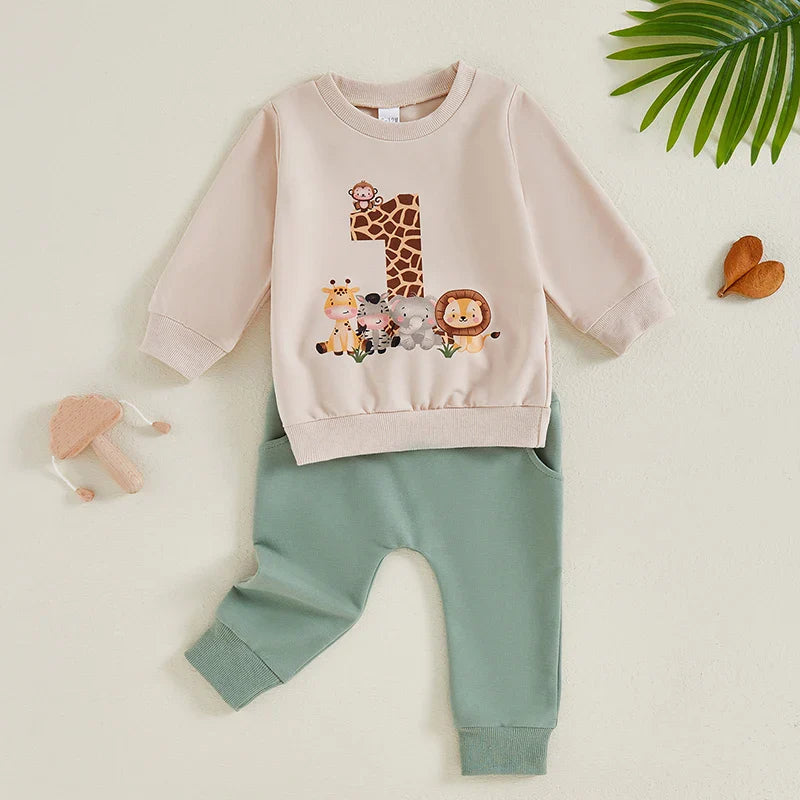 Baby Boy First Birthday Top & Trousers (Age 12-18M)