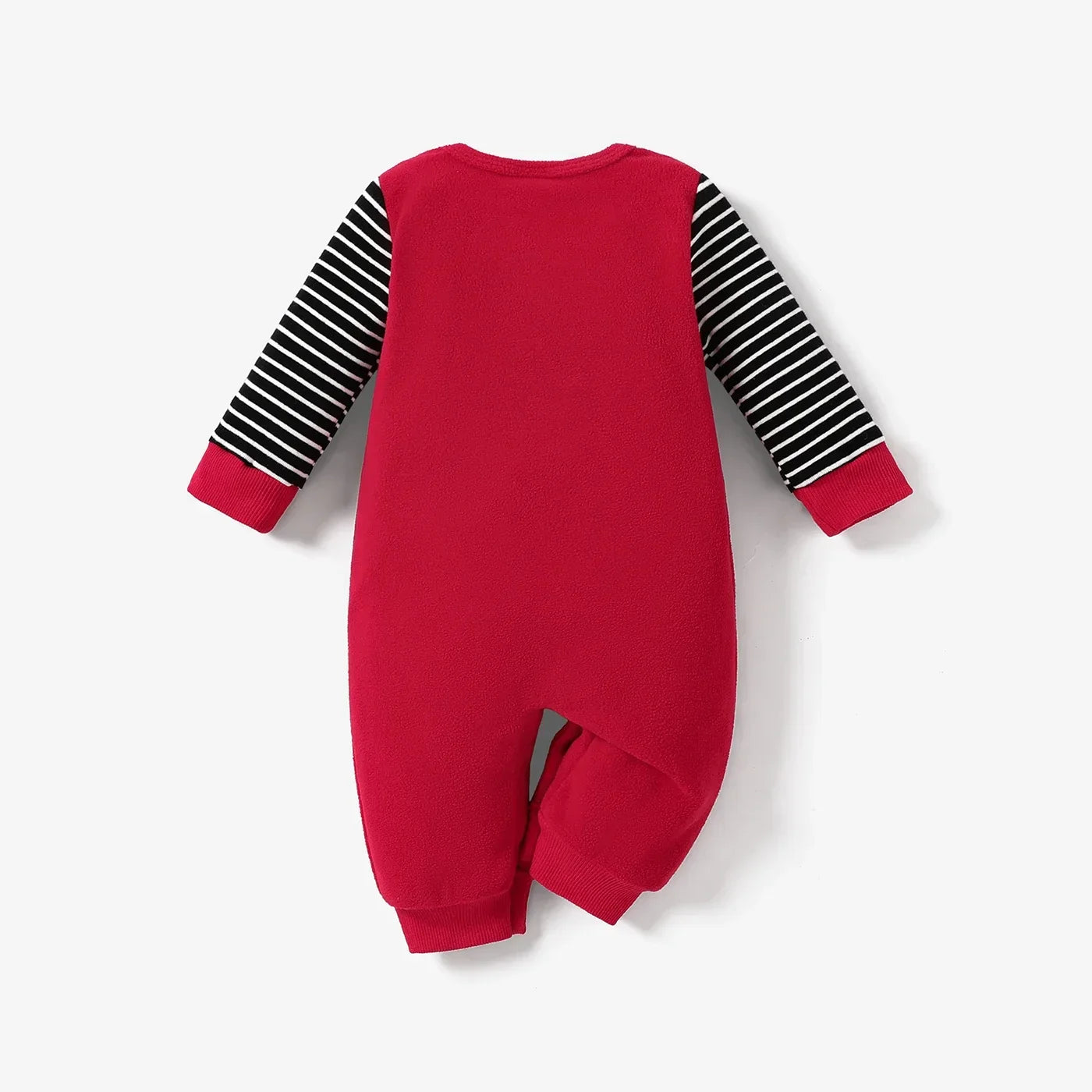 Baby Boys Red Bear Cotton Jumpsuit (Age Newborn-18M)