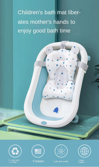 Portable Baby Bath Pad Adjustable Support Seat