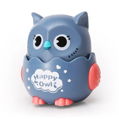 Happy Owl Wind Up Interactive Owl Shaped Mechanical Sliding Toy