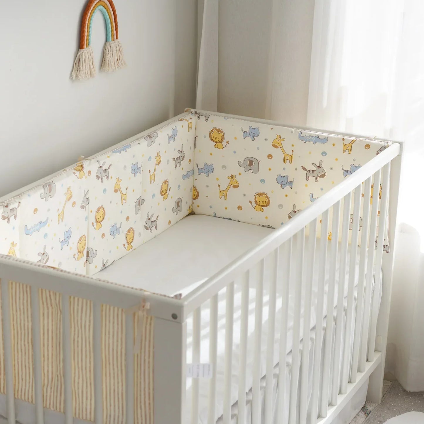 Cartoon Cotton Baby Crib Bumper