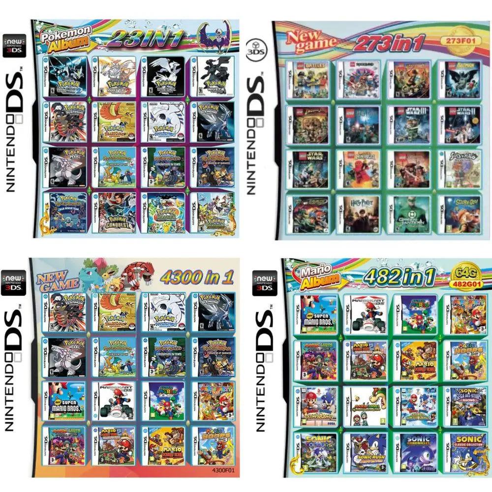 3DS Nintendo Game Card Combined Card 23 In 1