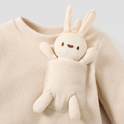 Baby Girl/Boy 3D Rabbit Long Sleeve Jumpsuit (Age Newborn-18M)