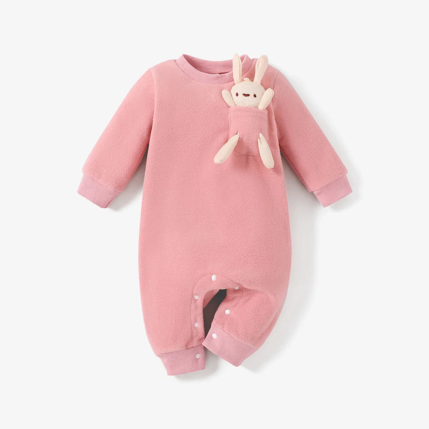 Baby Girl/Boy 3D Rabbit Long Sleeve Jumpsuit (Age Newborn-18M)